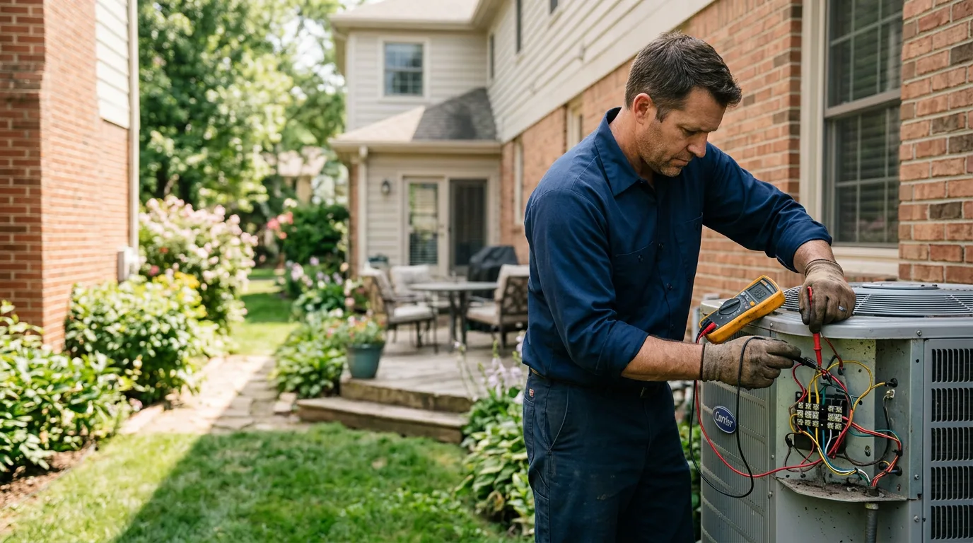 HVAC technician working near Mount Lebanon, PA